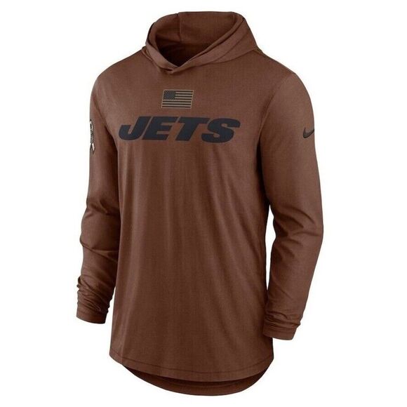NFL Nike Brown Jets Hoodie - Picture 1 of 4